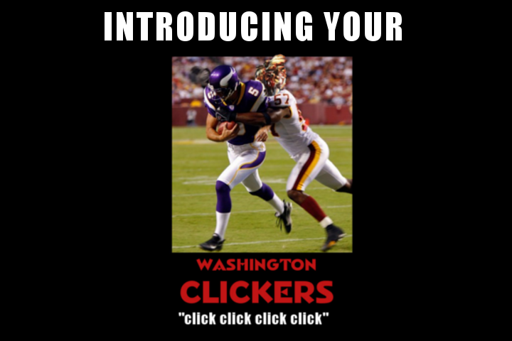 Forget “Redskins,” How About The Washington Clickers?